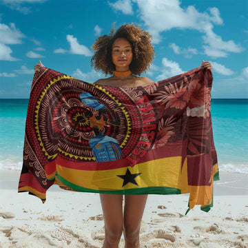 Panafest Sarong Ghana Tropical African Pattern LT01