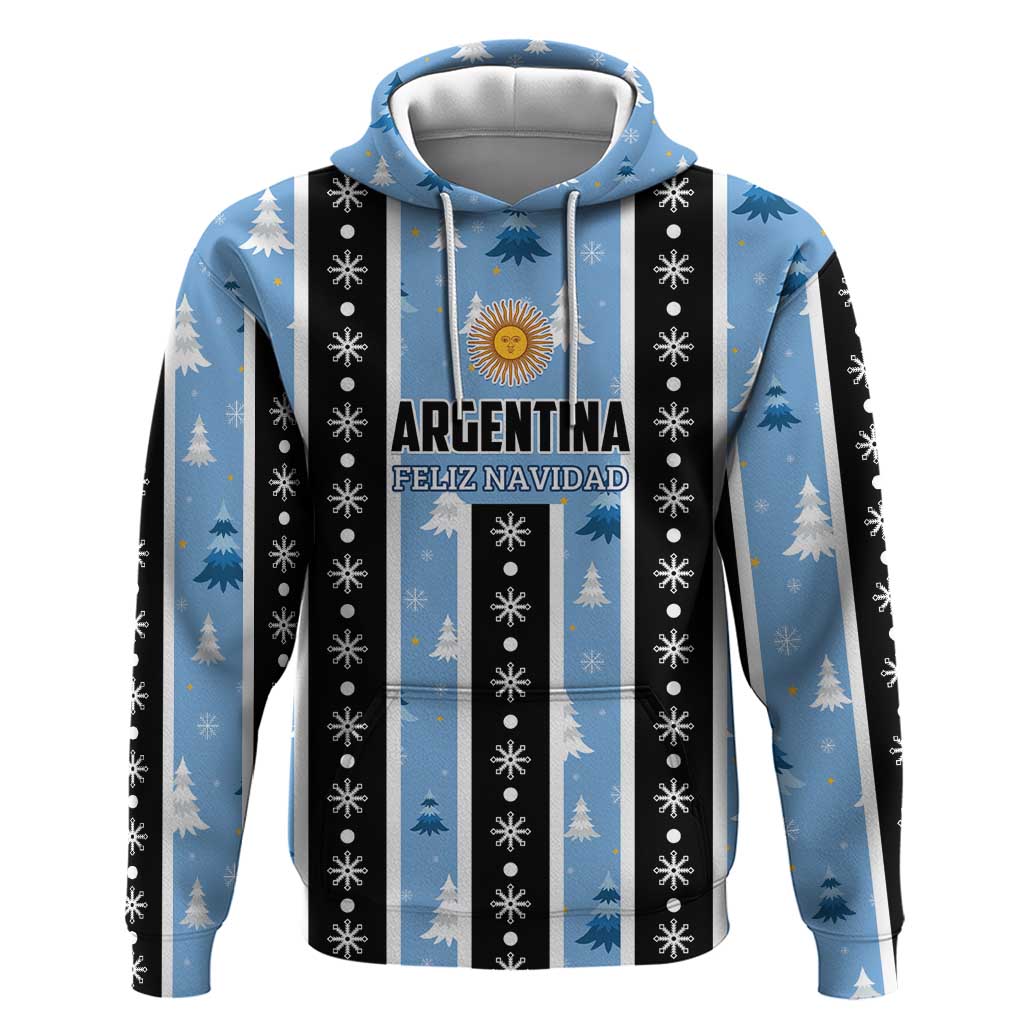 Argentina Christmas Hoodie Feliz Navidad Sol de Mayo LT01