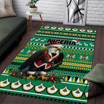 Nigeria Christmas Area Rug Eagle Santa - African Pattern LT01
