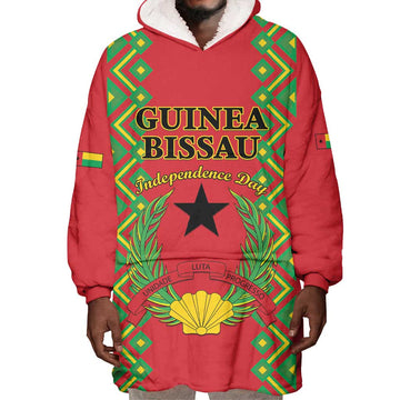 Guinea-Bissau Wearable Blanket Hoodie Unidade Luta Progresso LT01