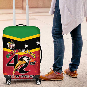 St Kitts and Nevis 42nd Independence Day Luggage Cover Country Above Self LT01