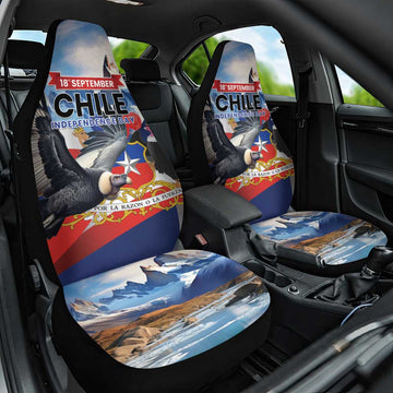 Chile Independence Day 18th September Car Seat Cover Andean Condor Flying LT01