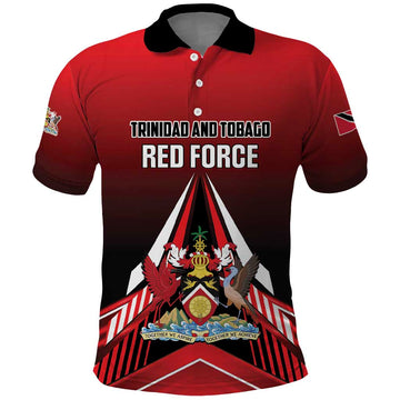 Custom Cricket Trinidad and Tobago Red Force Polo Shirt Go Champion LT01