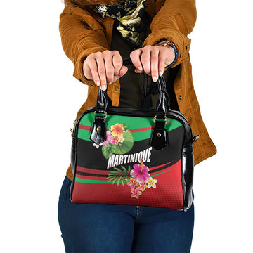 Personalized Martinique Tropical Flower Shoulder Handbag Matinik Beautiful Island LT01