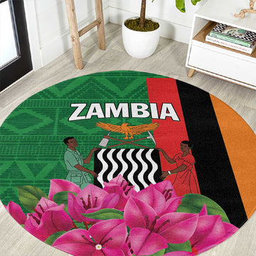 Icitungu ca Zambia Round Carpet Africa Bougainvillea LT01