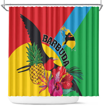 Barbuda Shower Curtain Frigate Bird Tropical Style LT01