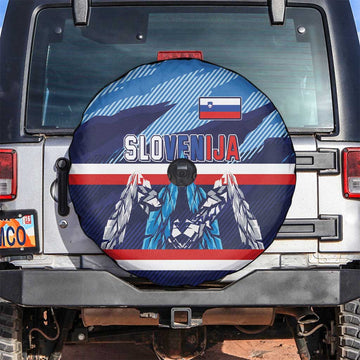 Slovenia Sport Fan Jersey Spare Tire Cover Broken Ice Style Patterns LT03