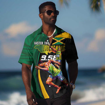 Proud of Jamaican Hawaiian Shirt Faster Than Lightning-9.58 Seconds LT03
