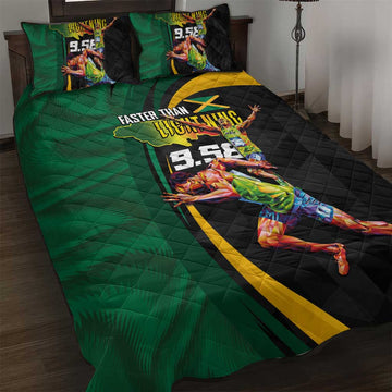 Proud of Jamaican Quilt Bed Set Faster Than Lightning-9.58 Seconds LT03