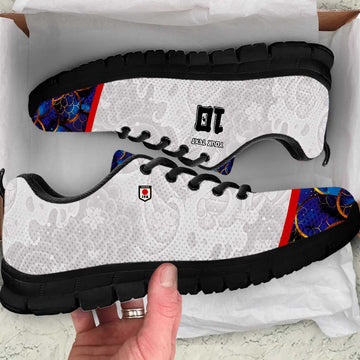 Custom Japan Football Sneakers Seigaiha and Sun LT03