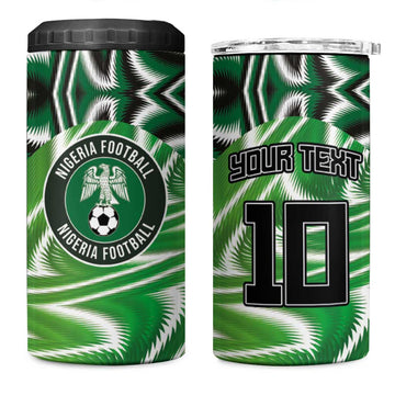 Custom Nigeria Football 4 in 1 Can Cooler Tumbler Sporty Super Eagles LT03