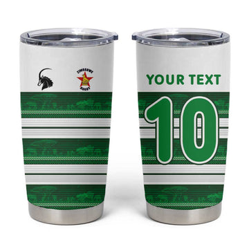 Custom Zimbabwe Rugby Tumbler Cup African Heritage Edition LT03