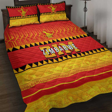 Zimbabwe Cricket Quilt Bed Set African Heritage Edition LT03