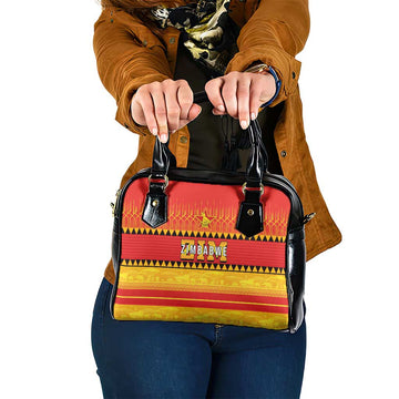 Zimbabwe Cricket Shoulder Handbag African Heritage Stripes Style LT03