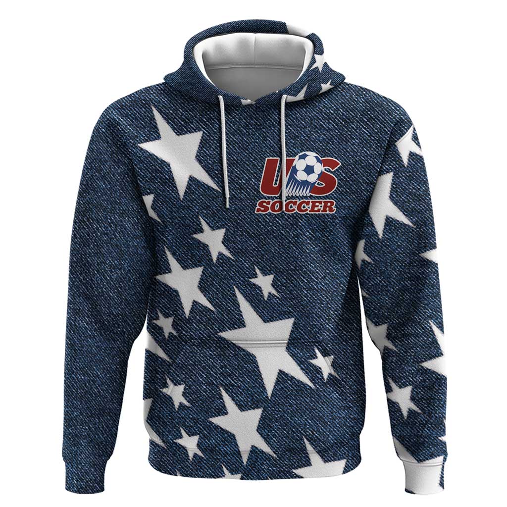 Custom United States Soccer Hoodie Retro 1994 Denim Style LT03