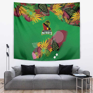 Afro-St Kitts and Nevis Cricket Patriots Tapestry Caribbean Tropical Sporty LT03