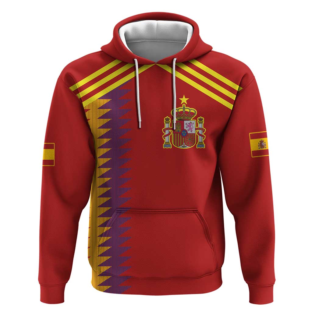 Custom Spain Football 2024 Road To The Champion Hoodie Vamos a Espana LT03