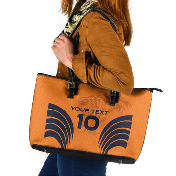 Custom Netherlands Football 2024 Road To The Champion Leather Tote Bag LT03