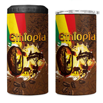 Ethiopia's Pride - Coffee Culture 4 in 1 Can Cooler Tumbler LT03