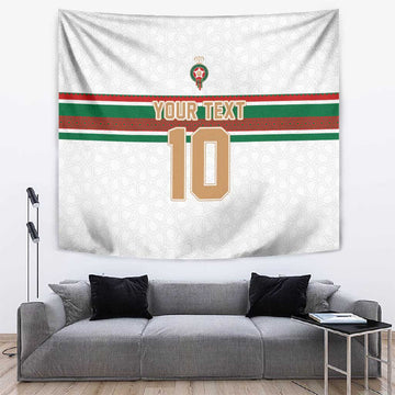 Custom Moroccan Football Tapestry The Hunt of Atlas Lions LT03