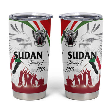 Happy Independence of Sudan Tumbler Cup Soldiers Fight for Homeland - Victory is ours LT03