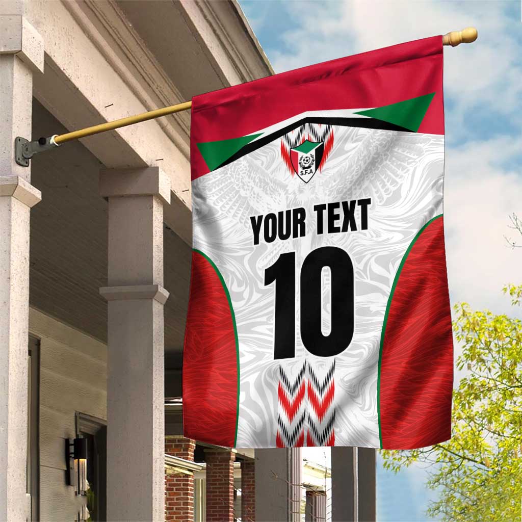 Custom Sudan Football Garden Flag Wings of Victory - Go Falcons of Jediane LT03