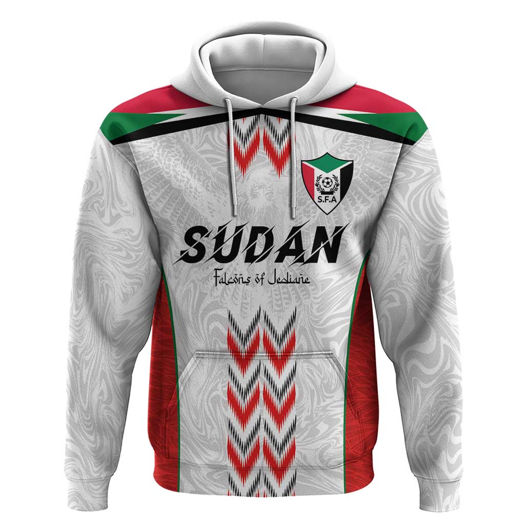 Custom Sudan Football Hoodie Falcons of Jediane - Wings of Victory LT03
