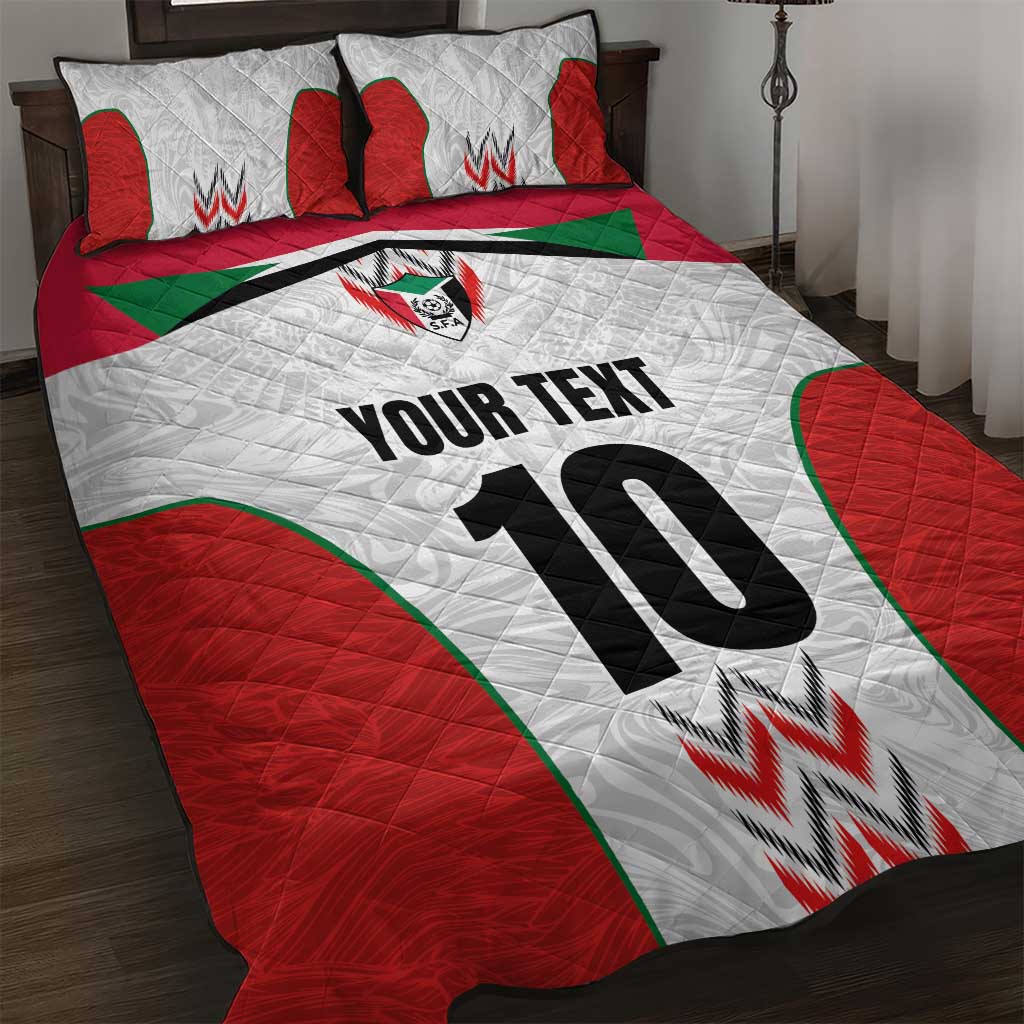 Custom Sudan Football Quilt Bed Set Wings of Victory - Go Falcons of Jediane LT03