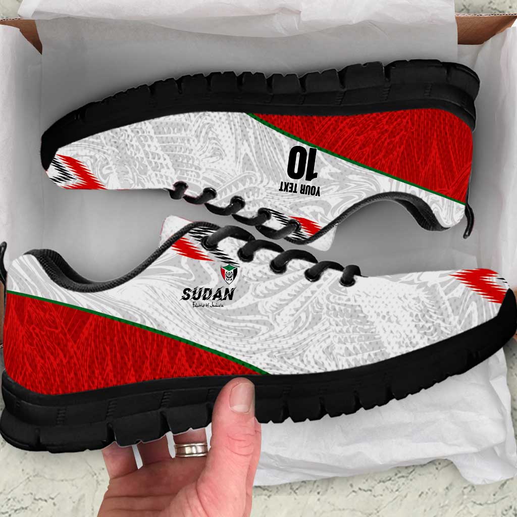 Custom Sudan Football Sneakers Falcons of Jediane - Wings of Victory LT03