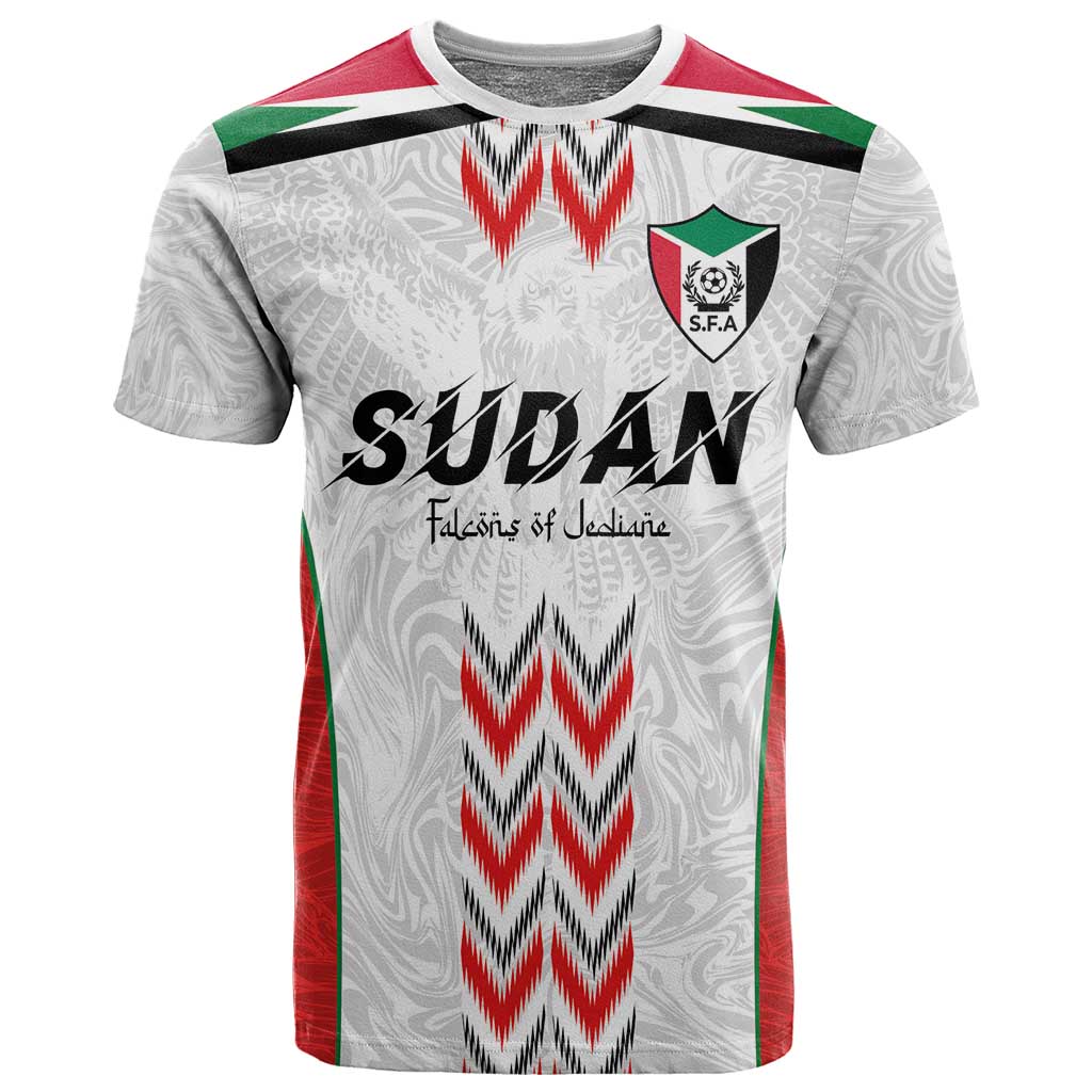Custom Sudan Football T shirt Wings of Victory - Go Falcons of Jediane LT03