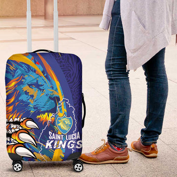 Saint Lucia Cricket Kings Luggage Cover Power Lions of Caribbean LT03