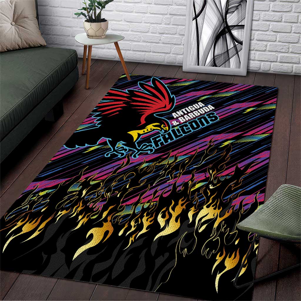 Antigua & Barbuda Cricket Falcons Area Rug Through The Fire-Go Glory LT03