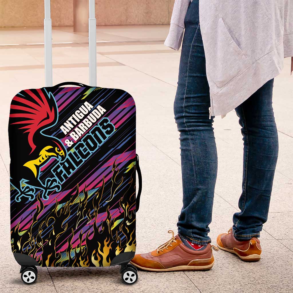 Antigua & Barbuda Cricket Falcons Luggage Cover Through The Fire LT03