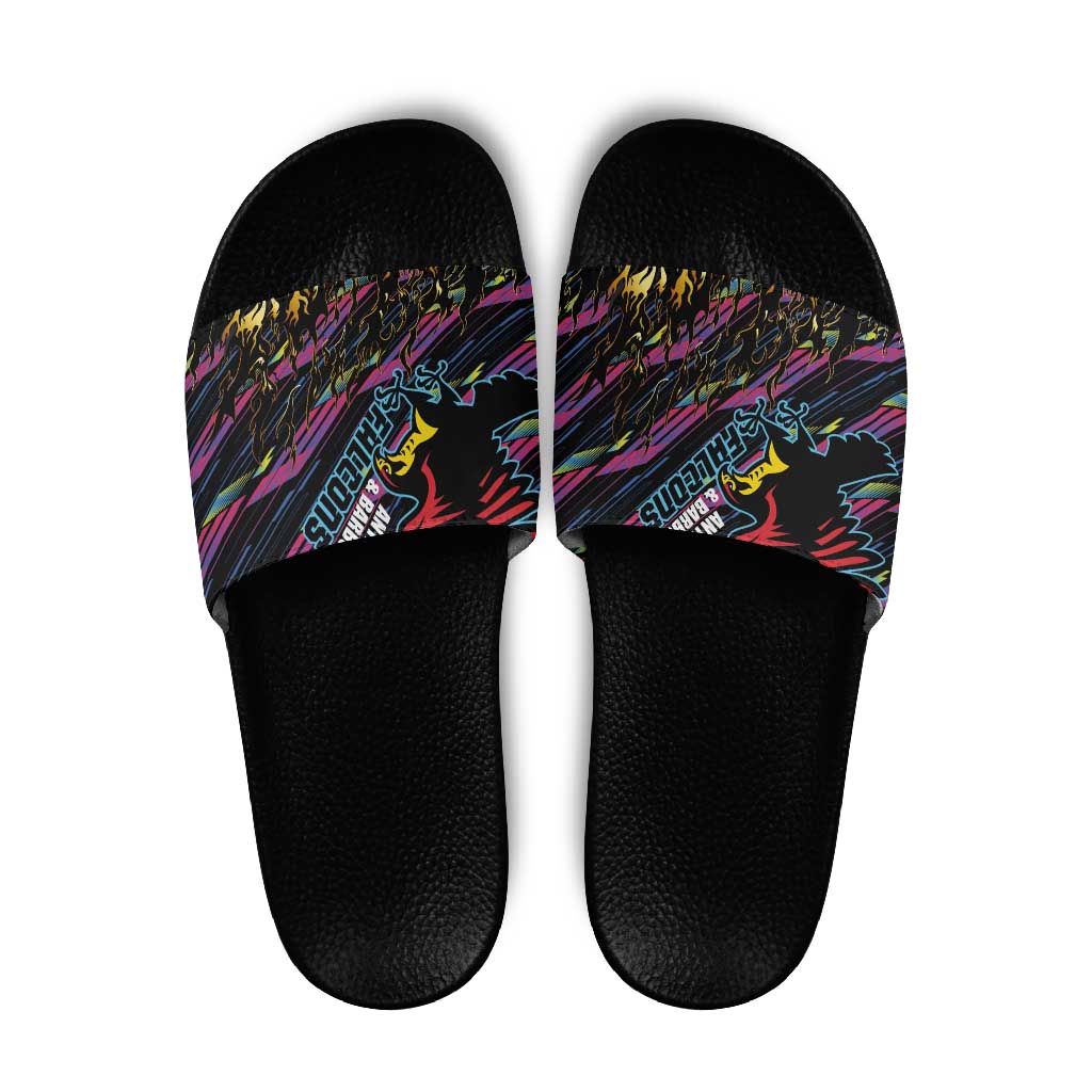 Antigua & Barbuda Cricket Falcons Slide Sandals Through The Fire LT03