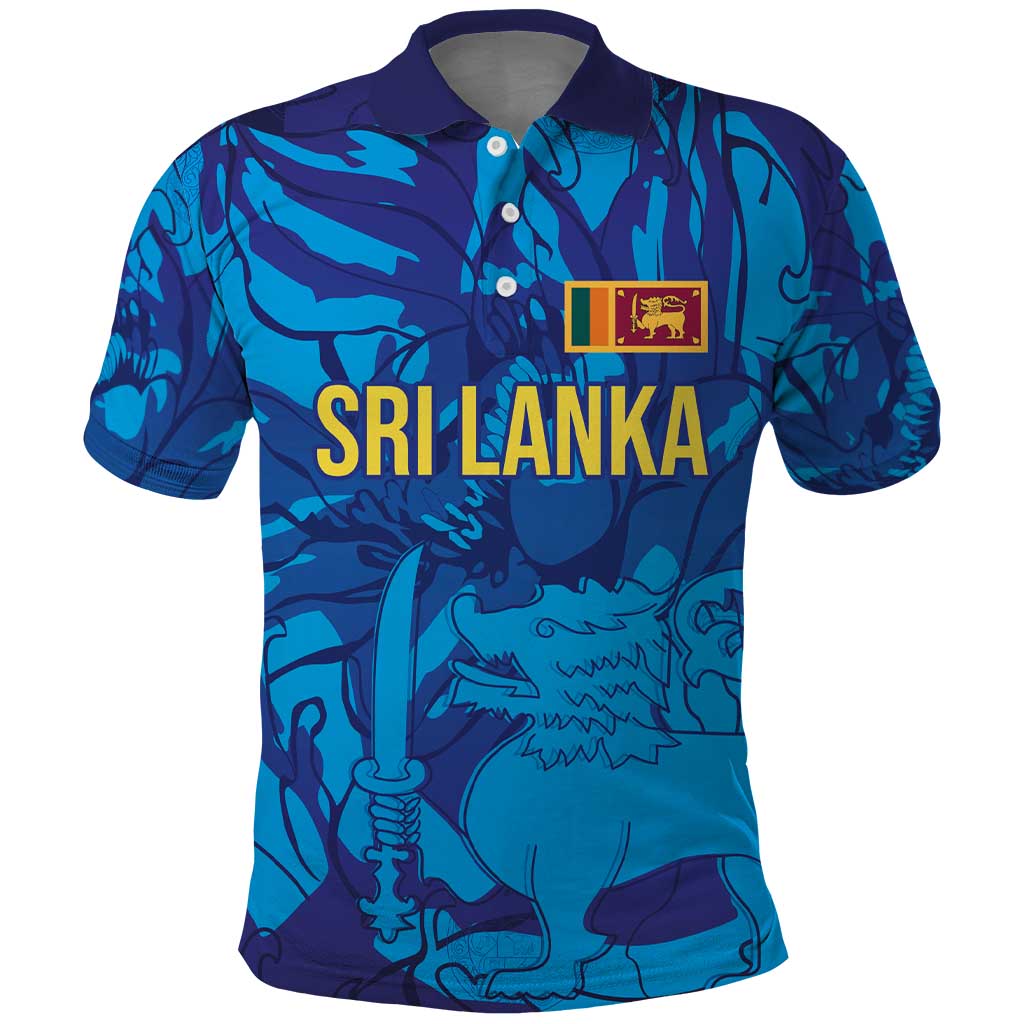 Custom Sri Lanka Cricket Royal Blue Warrior Polo Shirt LT03