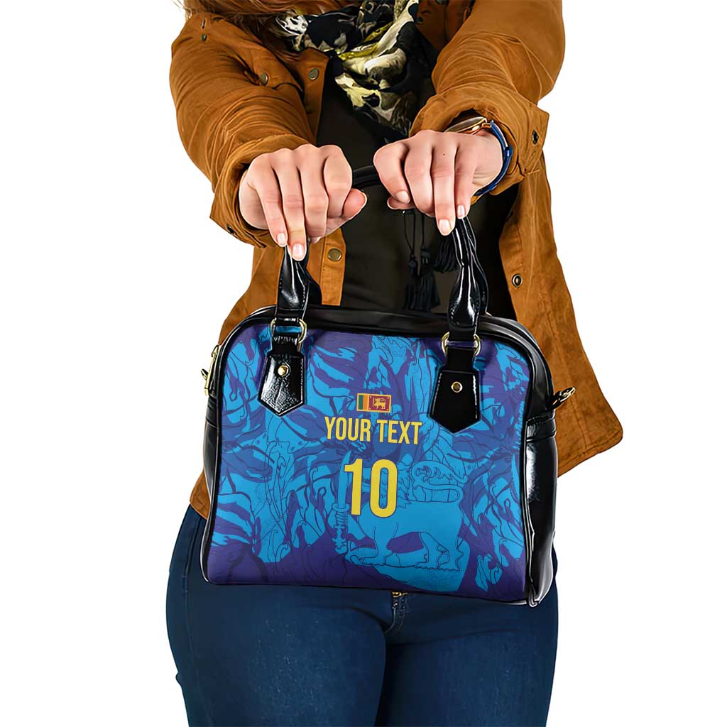Custom Sri Lanka Cricket Royal Blue Warrior Shoulder Handbag LT03