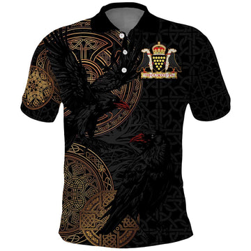 Cornwall Celtic-Chough and Knot Polo Shirt LT03
