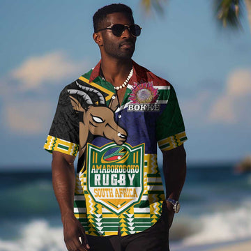 South Africa Rugby Hawaiian Shirt Go Bokke-Amabokoboko Spirit LT03