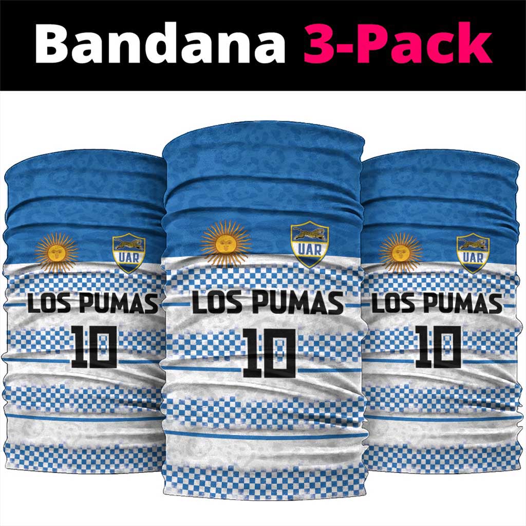 Argentina Rugby Custom Neck Gaiter Los Pumas Jaguar Race Style LT03