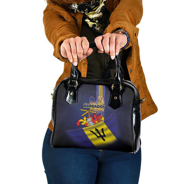 Barbados Independence Day Shoulder Handbag Coat of Arms with Freedom Emblems LT03