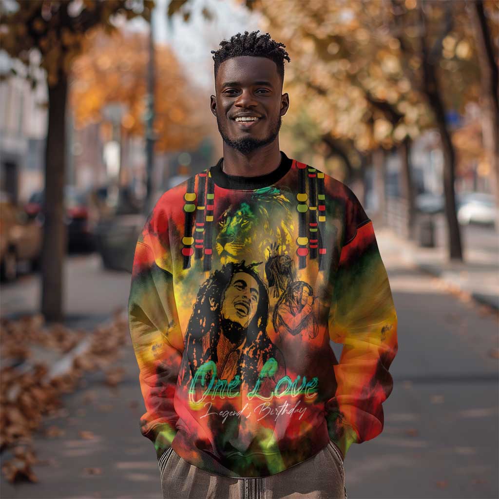 Afro-Jamaican Reggae Legend's Birthday Sweatshirt One Love Jamaica LT03