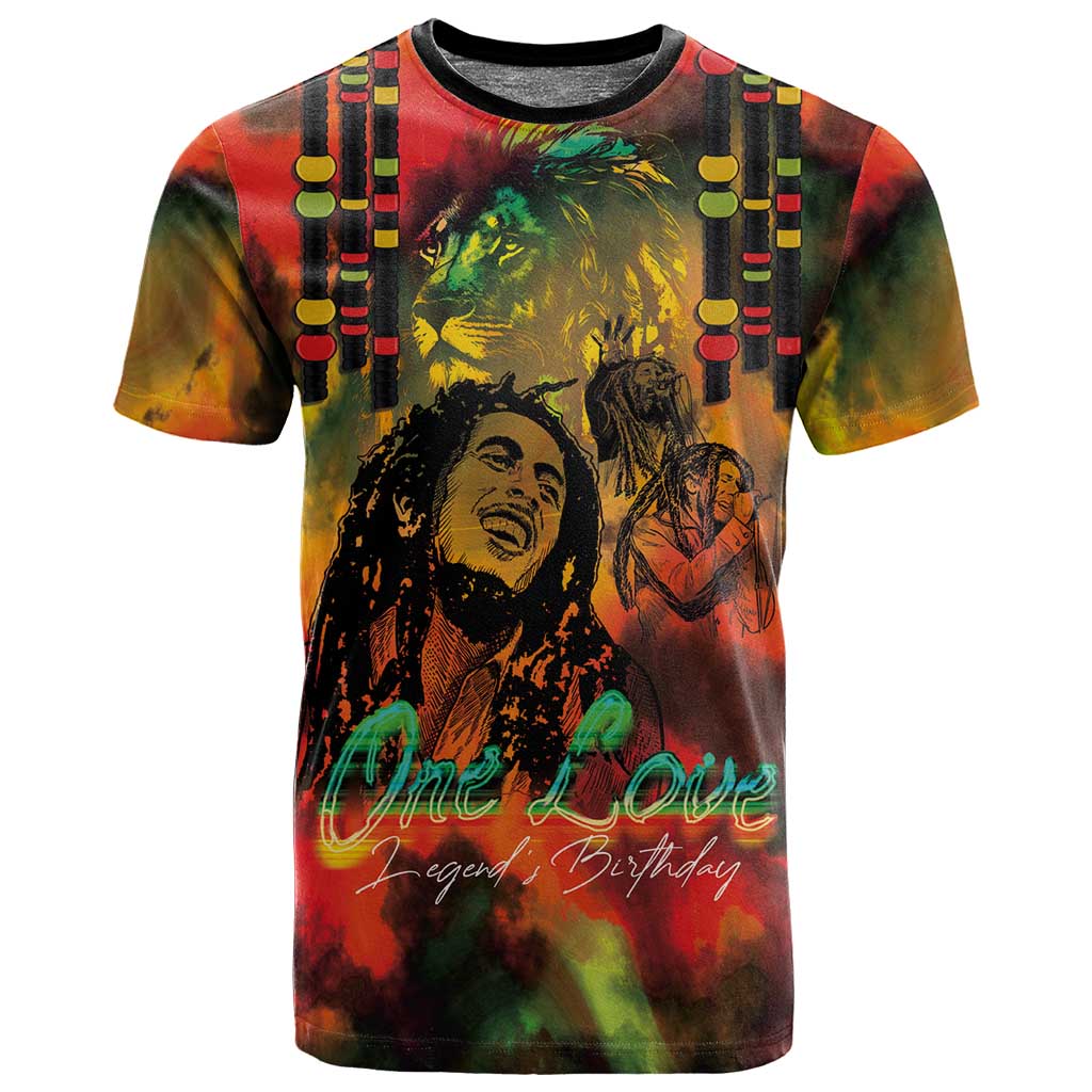 Afro-Jamaican Reggae Legend's Birthday T shirt One Love Jamaica LT03