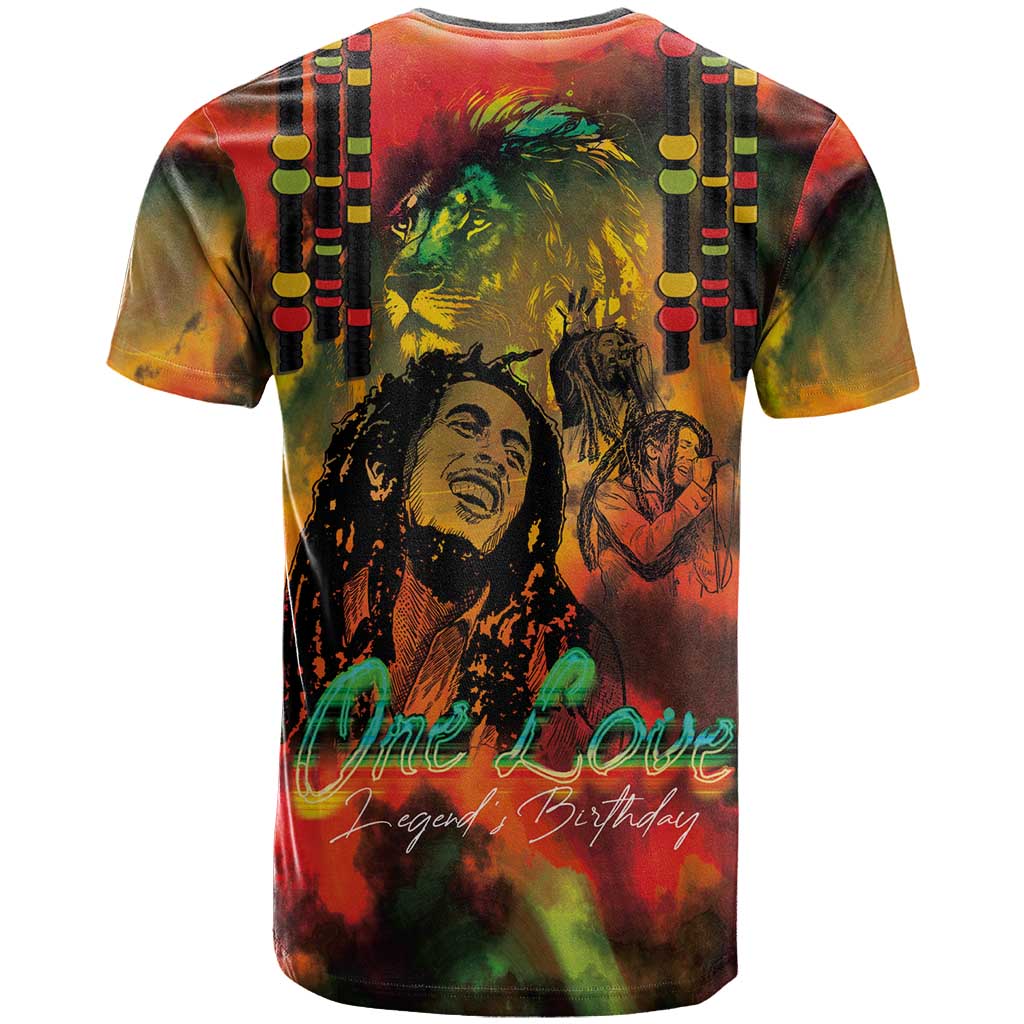 Afro-Jamaican Reggae Legend's Birthday T shirt One Love Jamaica LT03