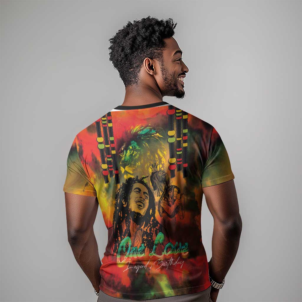 Afro-Jamaican Reggae Legend's Birthday T shirt One Love Jamaica LT03