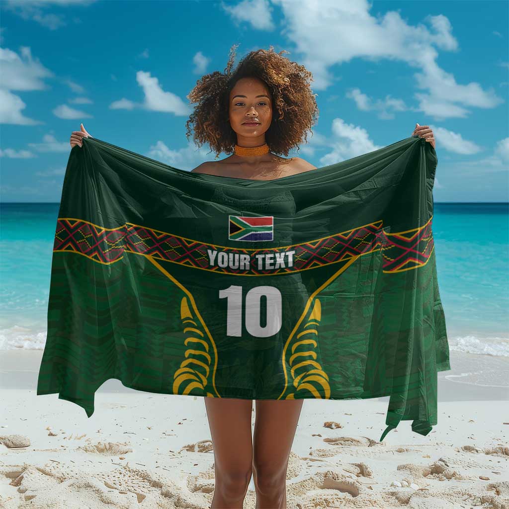 Custom South Africa Rugby Sarong Springboks Spirit and King Protea LT03