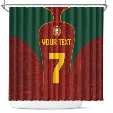 Custom Portugal Football Shower Curtain A Selecao das Quinas LT03