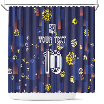 Custom Netherlands Football Shower Curtain Starry Night Style LT03