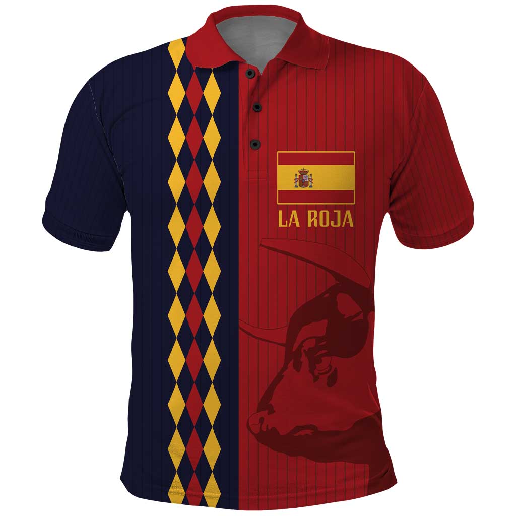 Custom Spain Football 2024 Go Champion Polo Shirt LT03