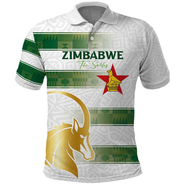 Custom Zimbabwe Rugby The Champions 2025 Polo Shirt The Gold Sables Version LT03