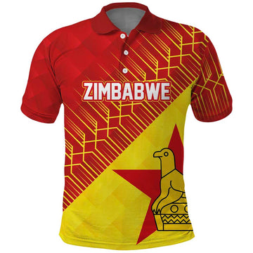 Custom Zimbabwe Cricket Polo Shirt Flame Warriors Zimbabwe Spirit LT03